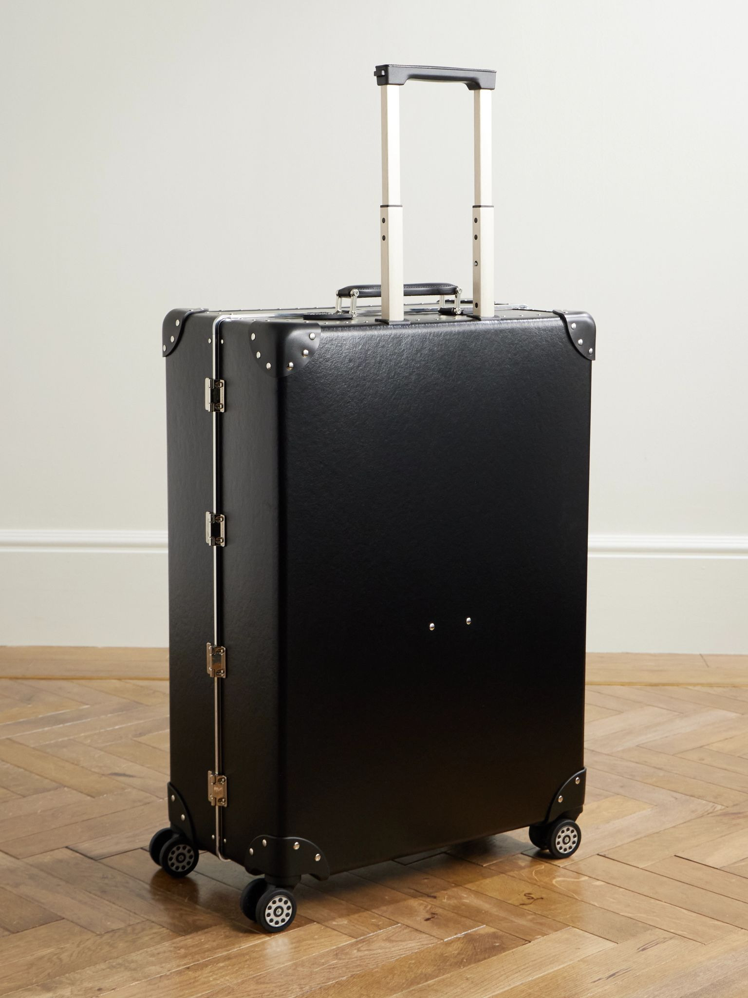 Metropolis Leather-Trimmed Suitcase Black - 4