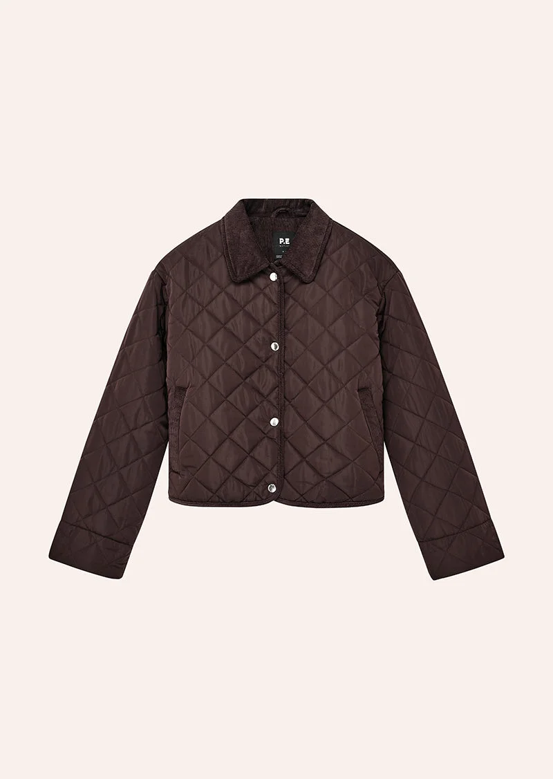 BREAKER JACKET IN DARK PLUM - 1