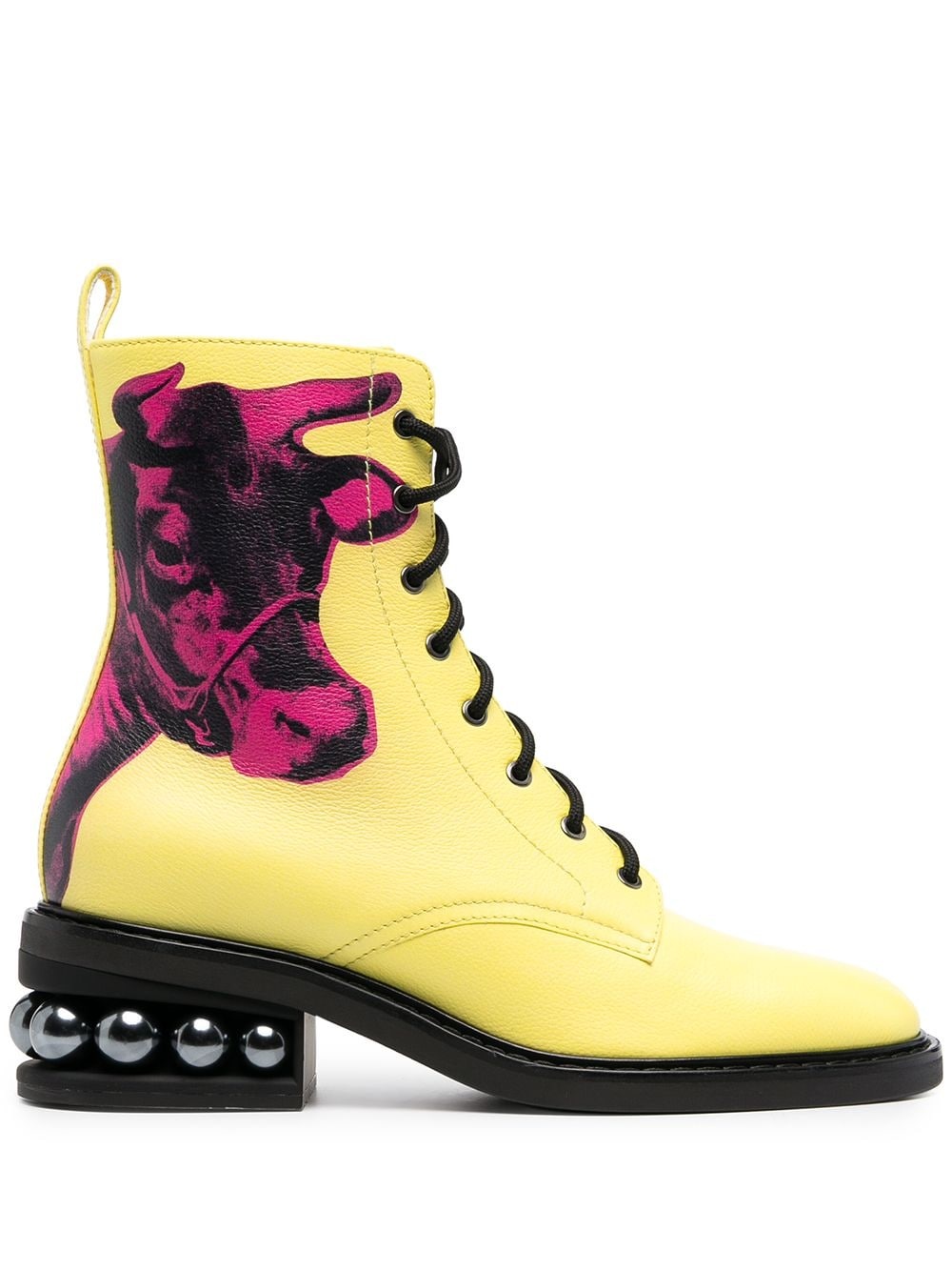 x Andy Warhol CASATI Pop Art 35mm combat boots - 1