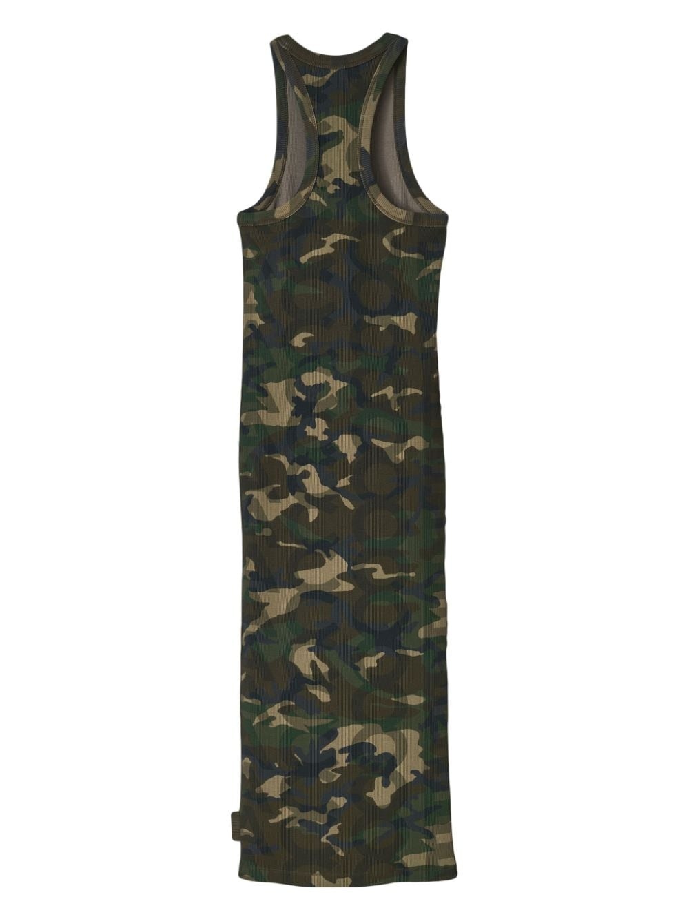 camouflage-print ribbed dress - 6