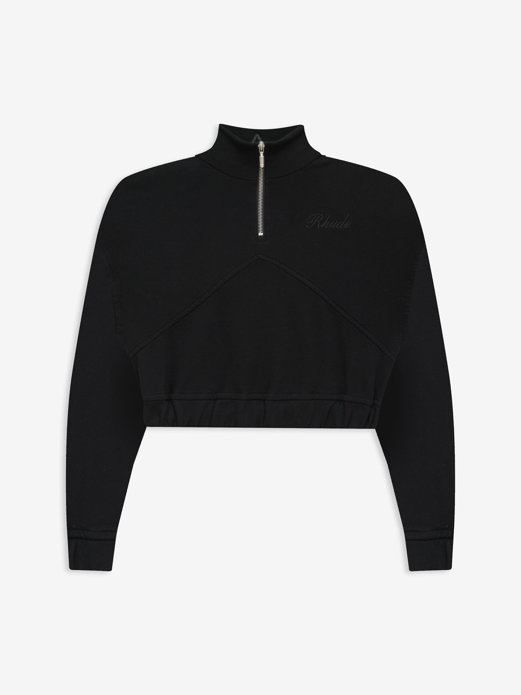 LOGO CROPPED QUARTER ZIP - 1