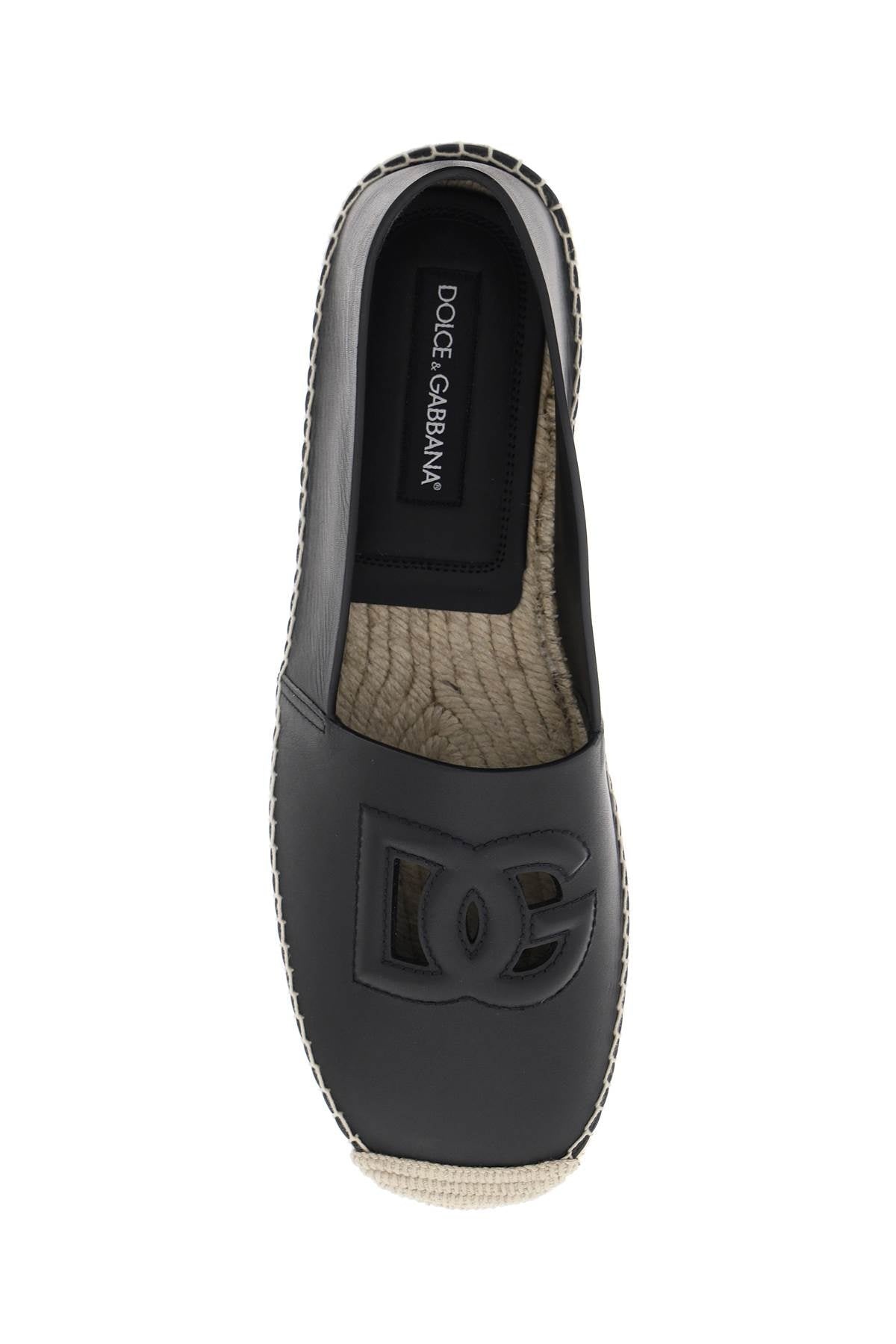 Dolce & Gabbana Leather Espadrilles With Dg Logo And Men - 2