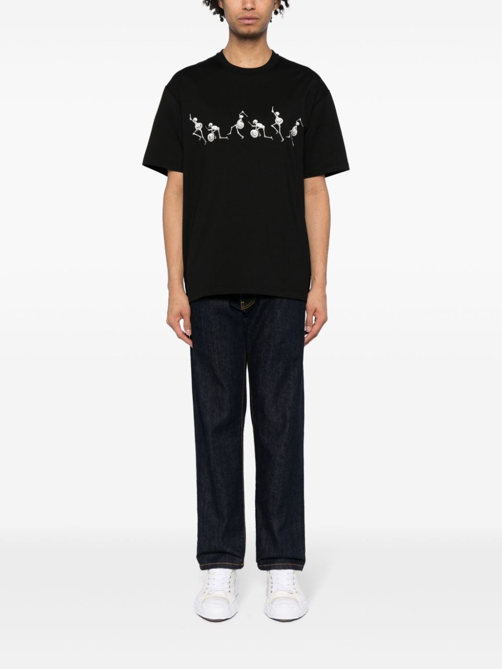 Skull Warrior-print cotton T-shirt - 2