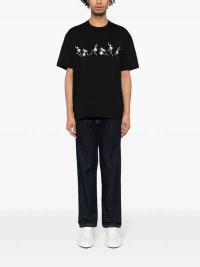 mastermind JAPAN Skull Warrior-print cotton T-shirt outlook
