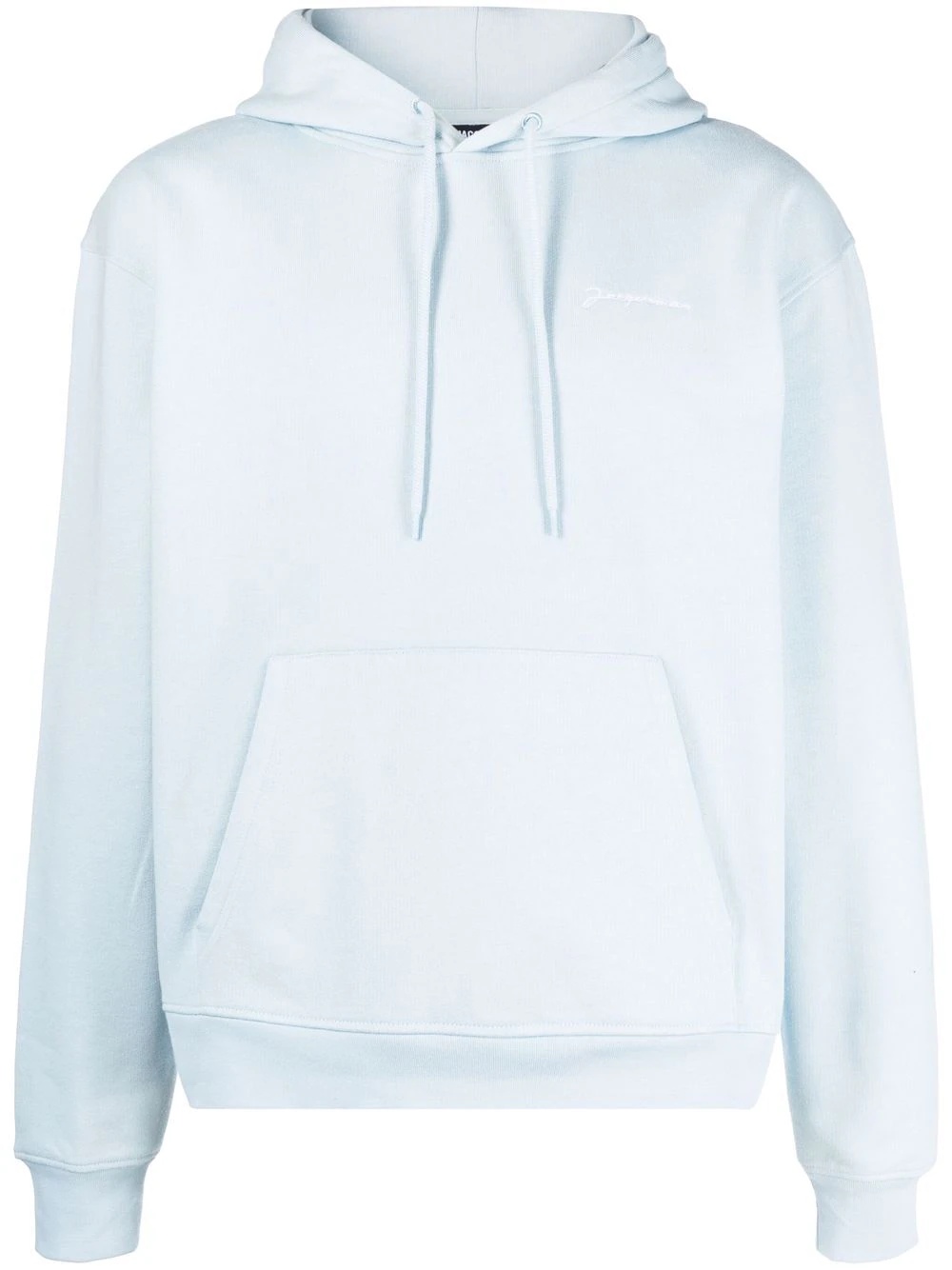 logo-print organic cotton hoodie - 1