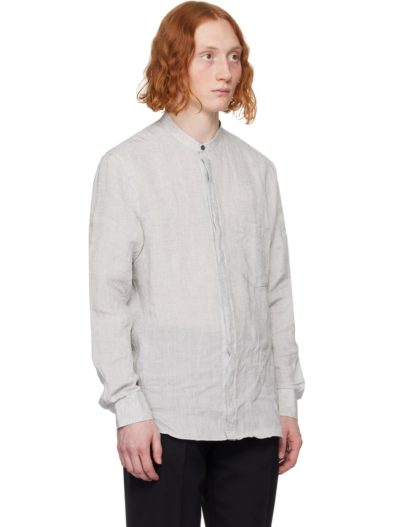 ZEGNA Gray Button Shirt outlook