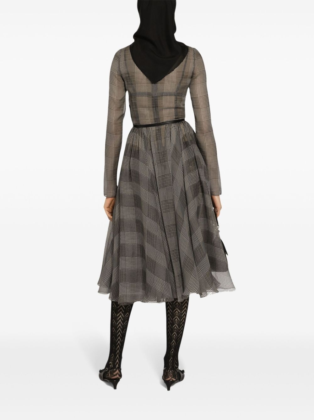 check-pattern dress - 4