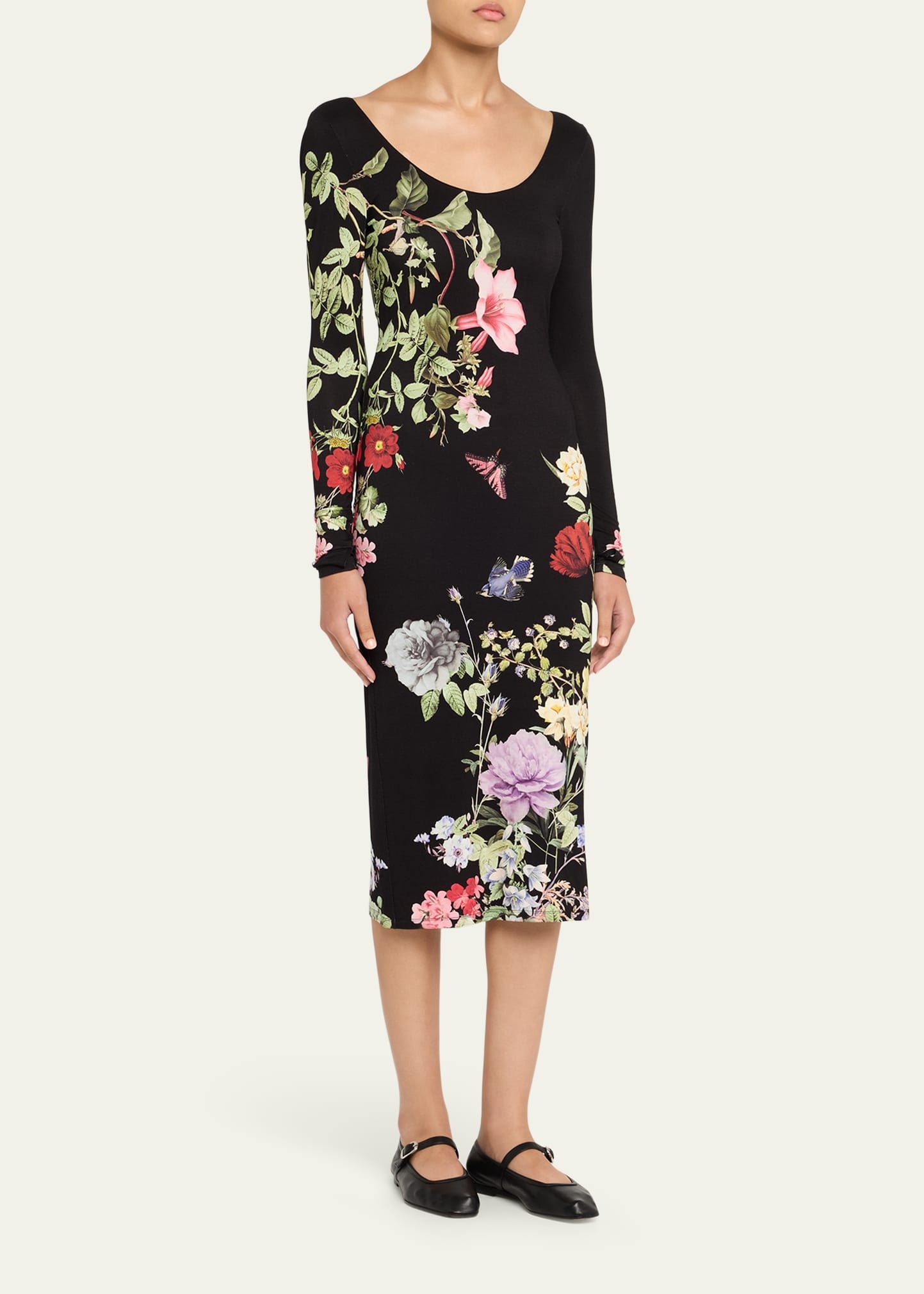 Delora Scoop-Neck Ankle Dress - 4