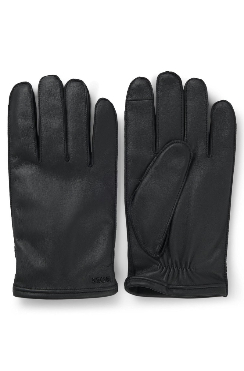 WOOL-LINED GLOVES IN LEATHER 1