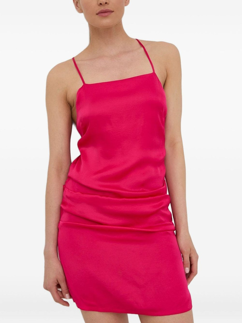 cross-back straps mini dress 1