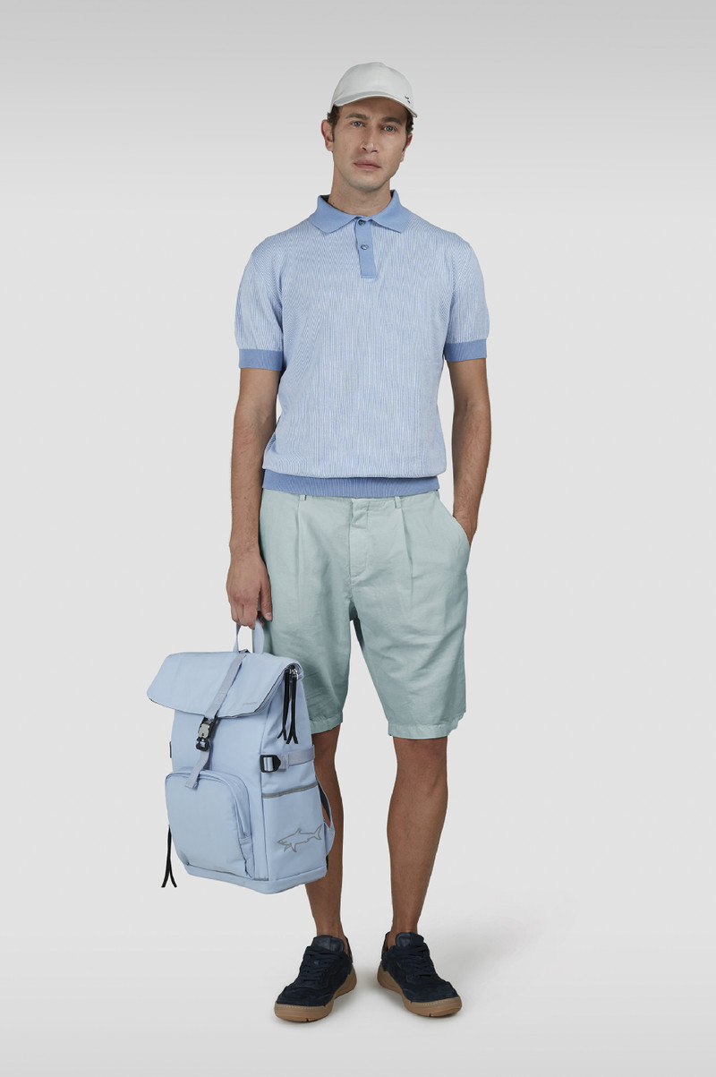 Paul & Shark LINEN AND COTTON BERMUDA WITH PLEATS outlook