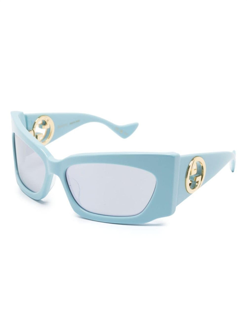 GUCCI geometric-frame tinted sunglasses outlook