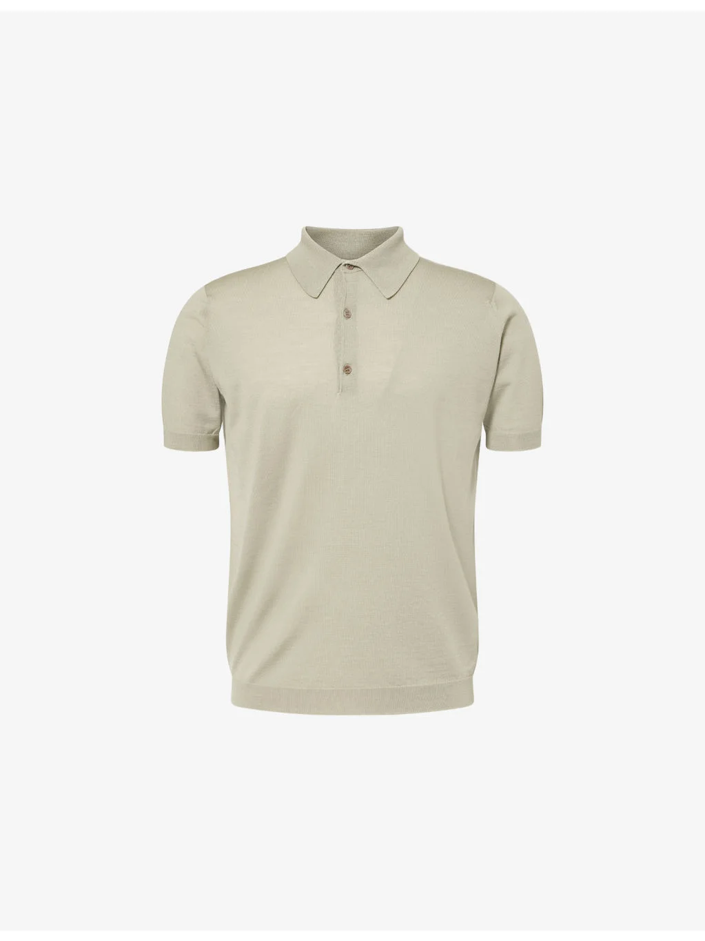 Macloud Short-Sleeve Merino-Wool Polo Jumper - 1