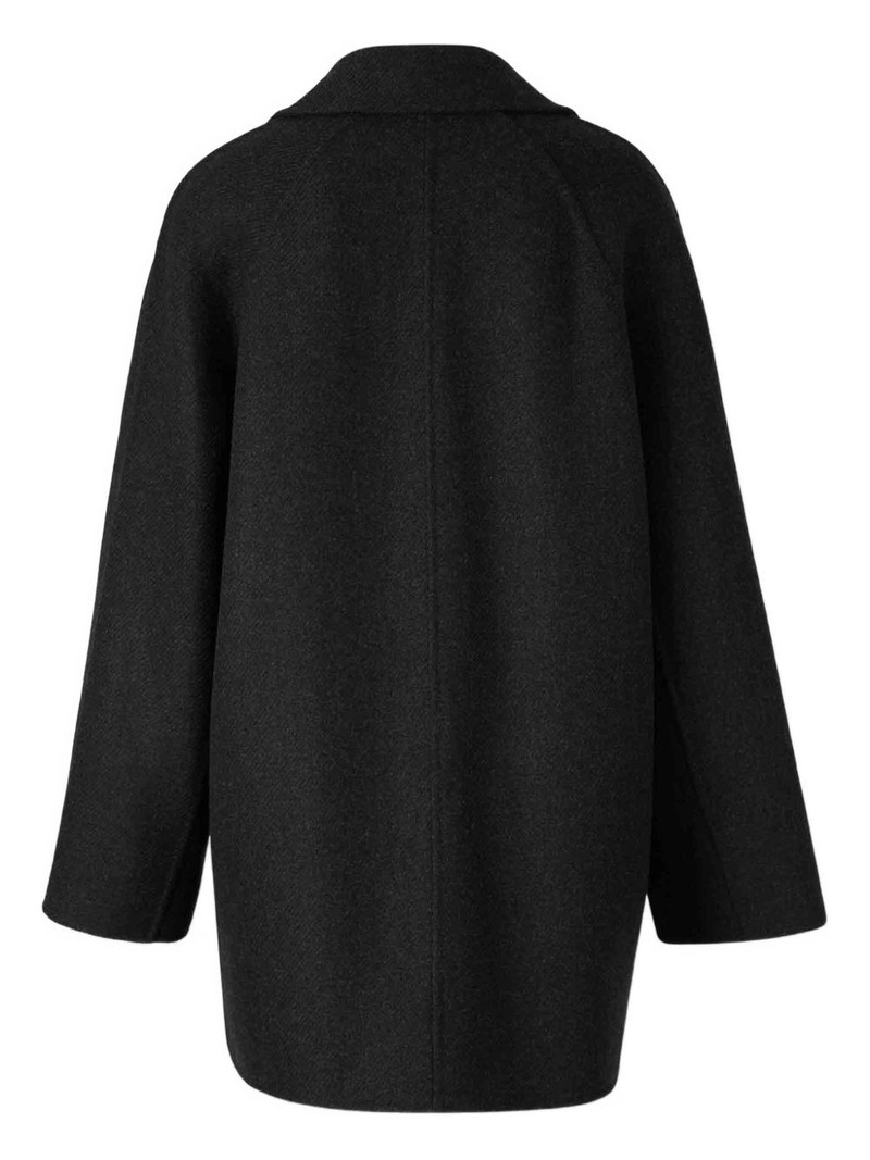 The Row high-collar long coat outlook