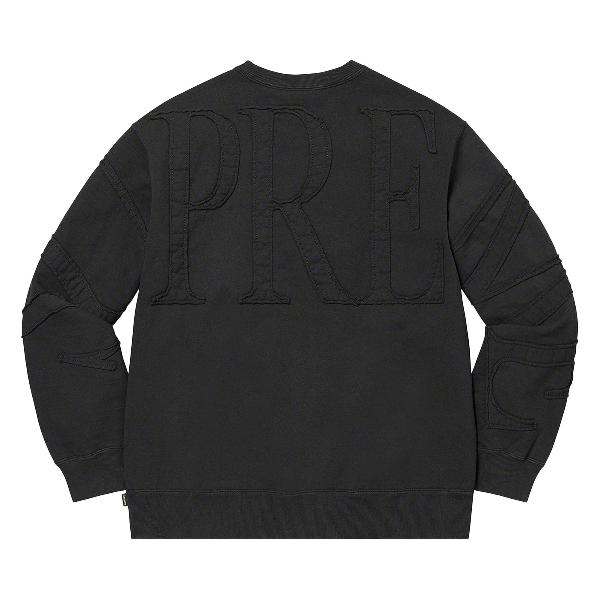 Supreme Tonal Appliqué Crewneck 'Black' - 2