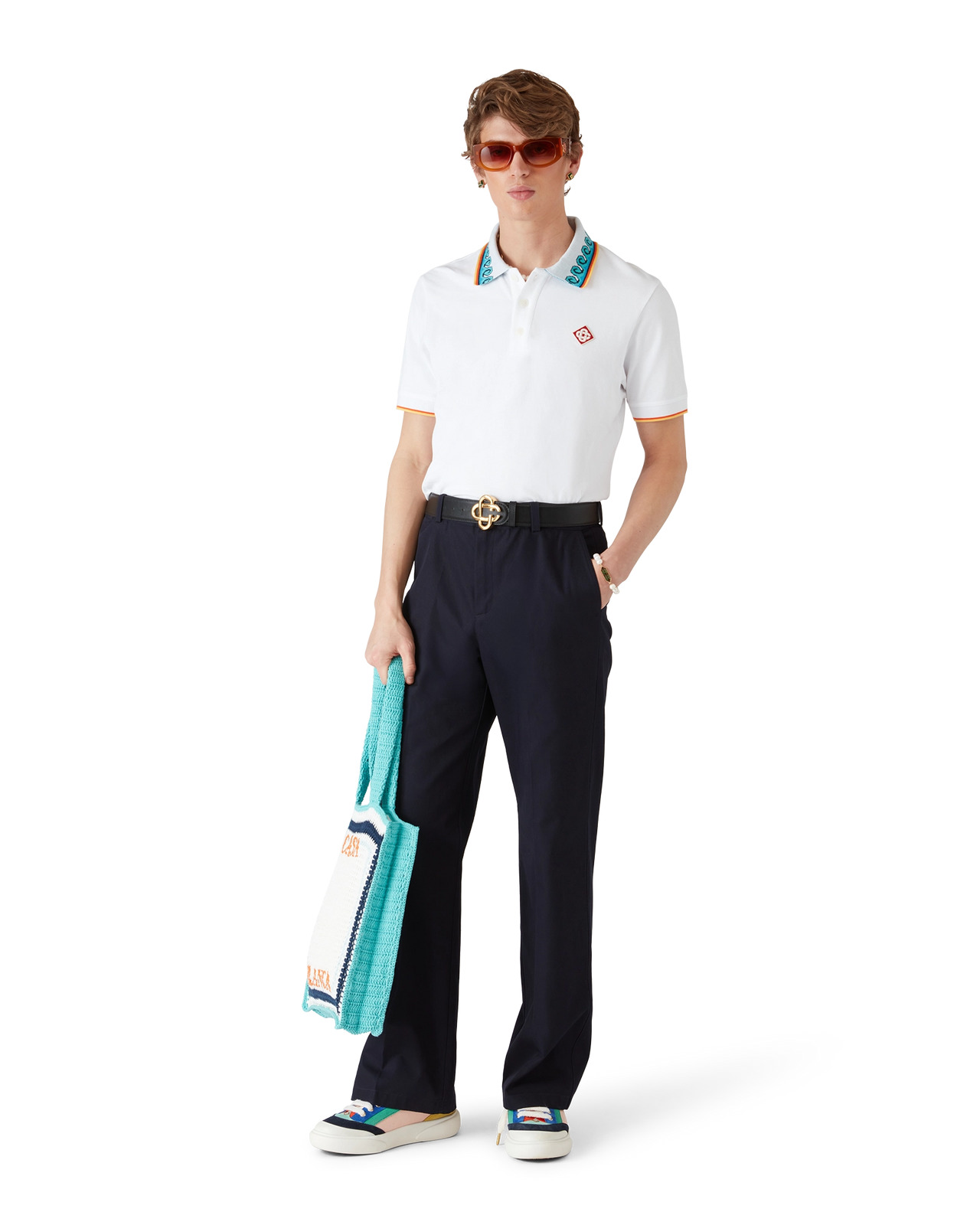 Greco Wave Polo Shirt | Casablanca Paris - 2