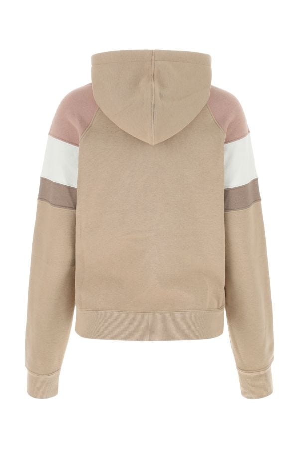 Saint Laurent Woman Beige Cotton Sweatshirt - 2