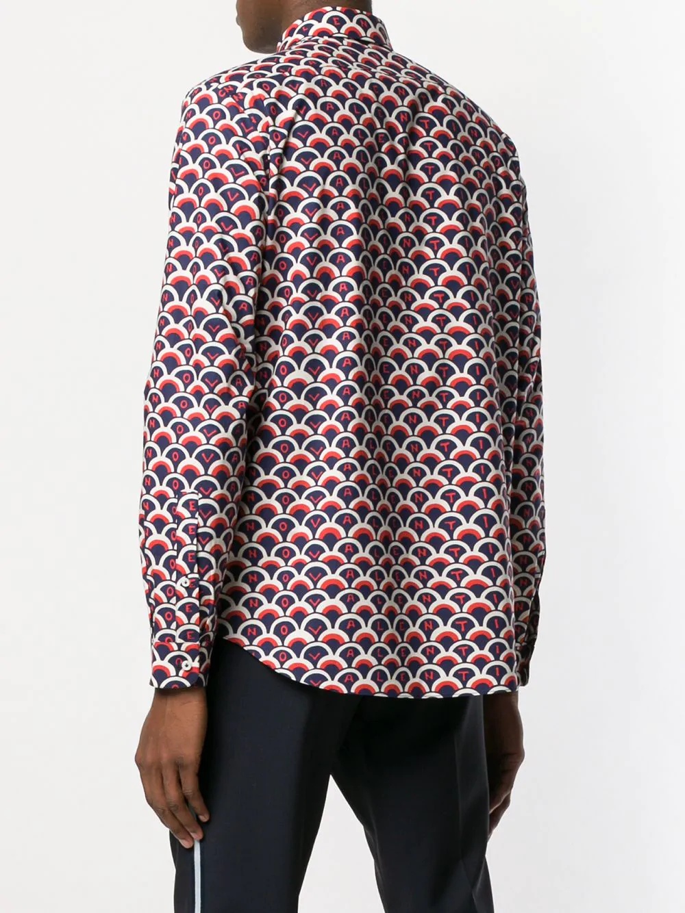 Optical Valentino print shirt - 4