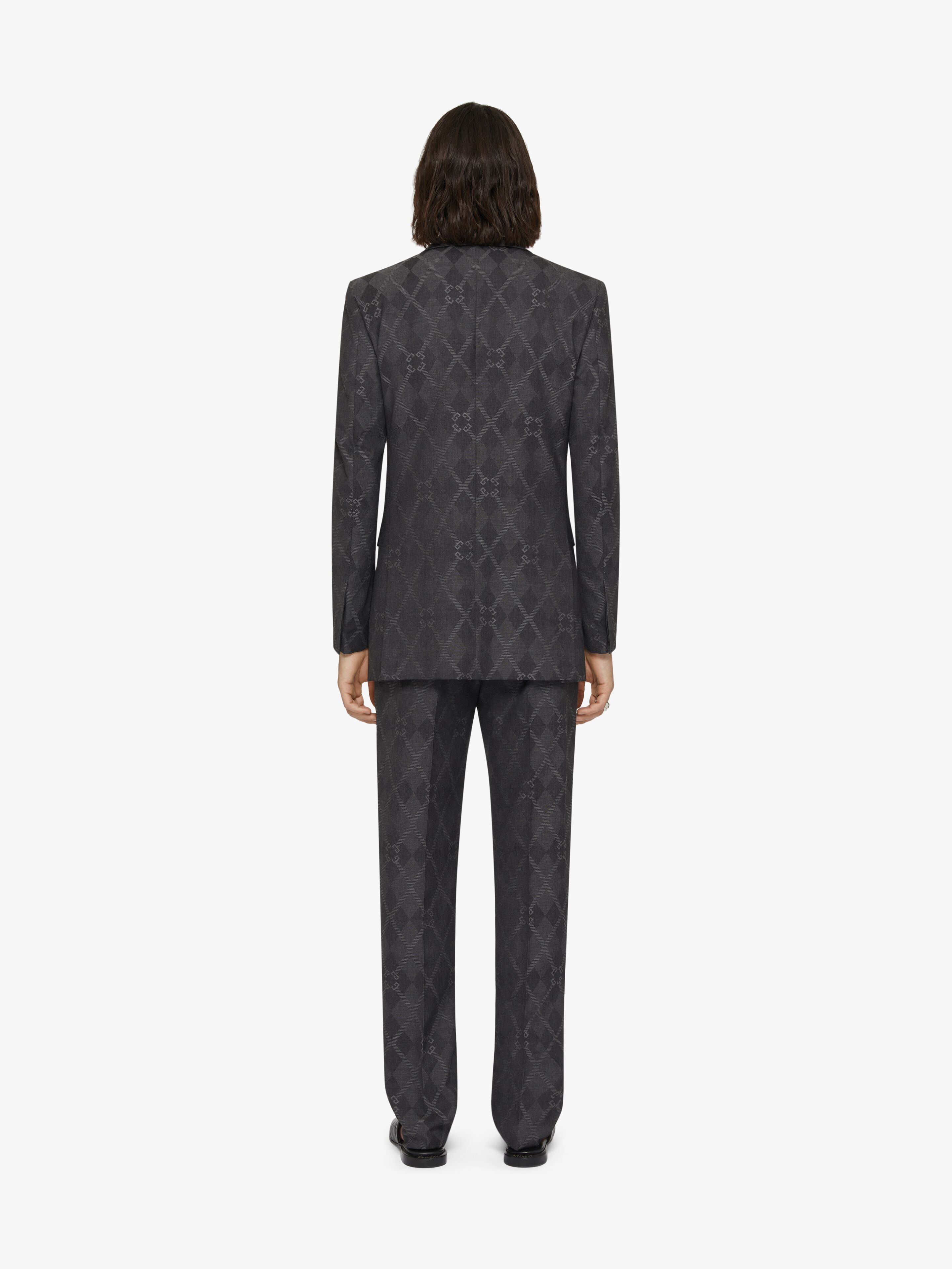 SLIM FIT JACKET IN MONOGRAM 72 JACQUARD - 4