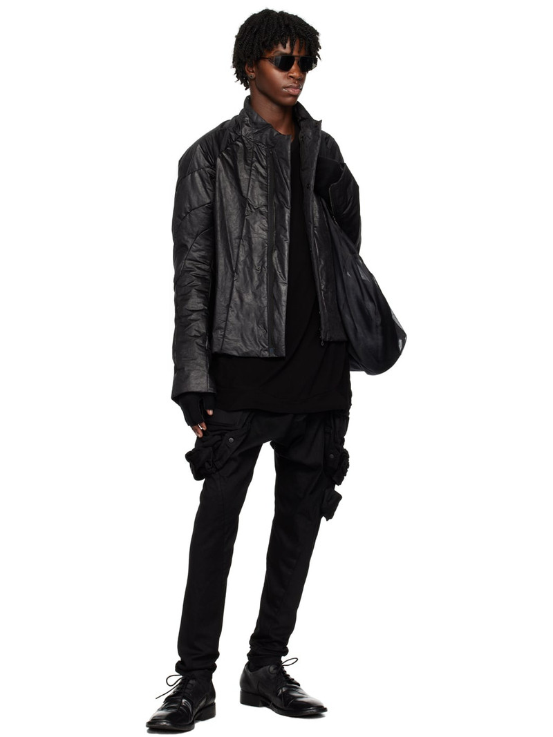 Black Zip Cargo Pants 4