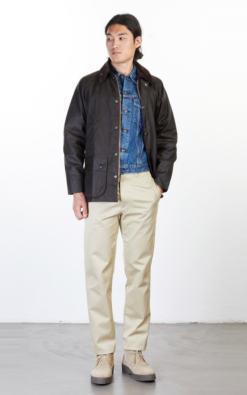 ASHBY WAX JACKET OLIVE - 2