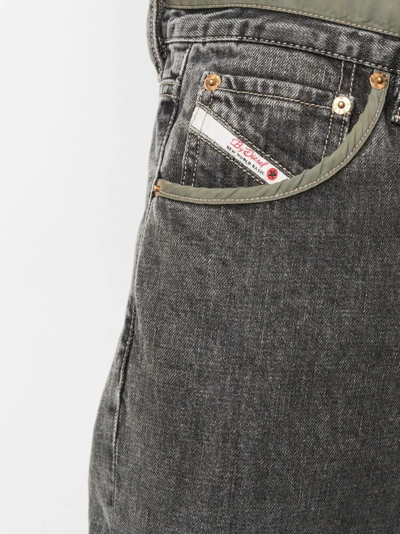 mid-rise straight-leg jeans 5