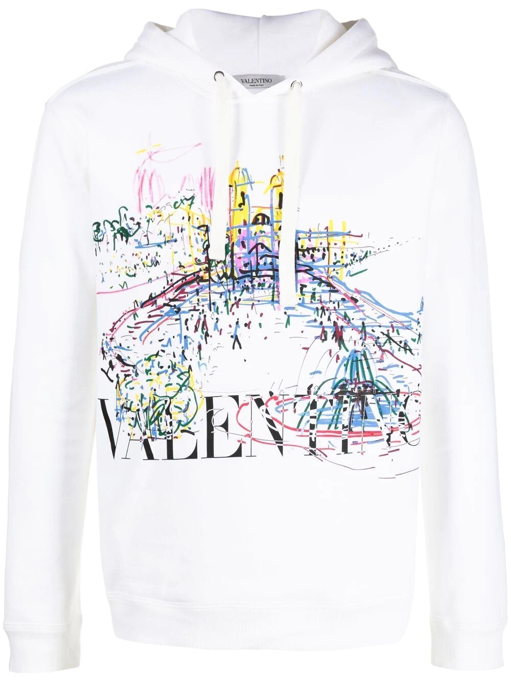 Roman Sketches-print hoodie - 1