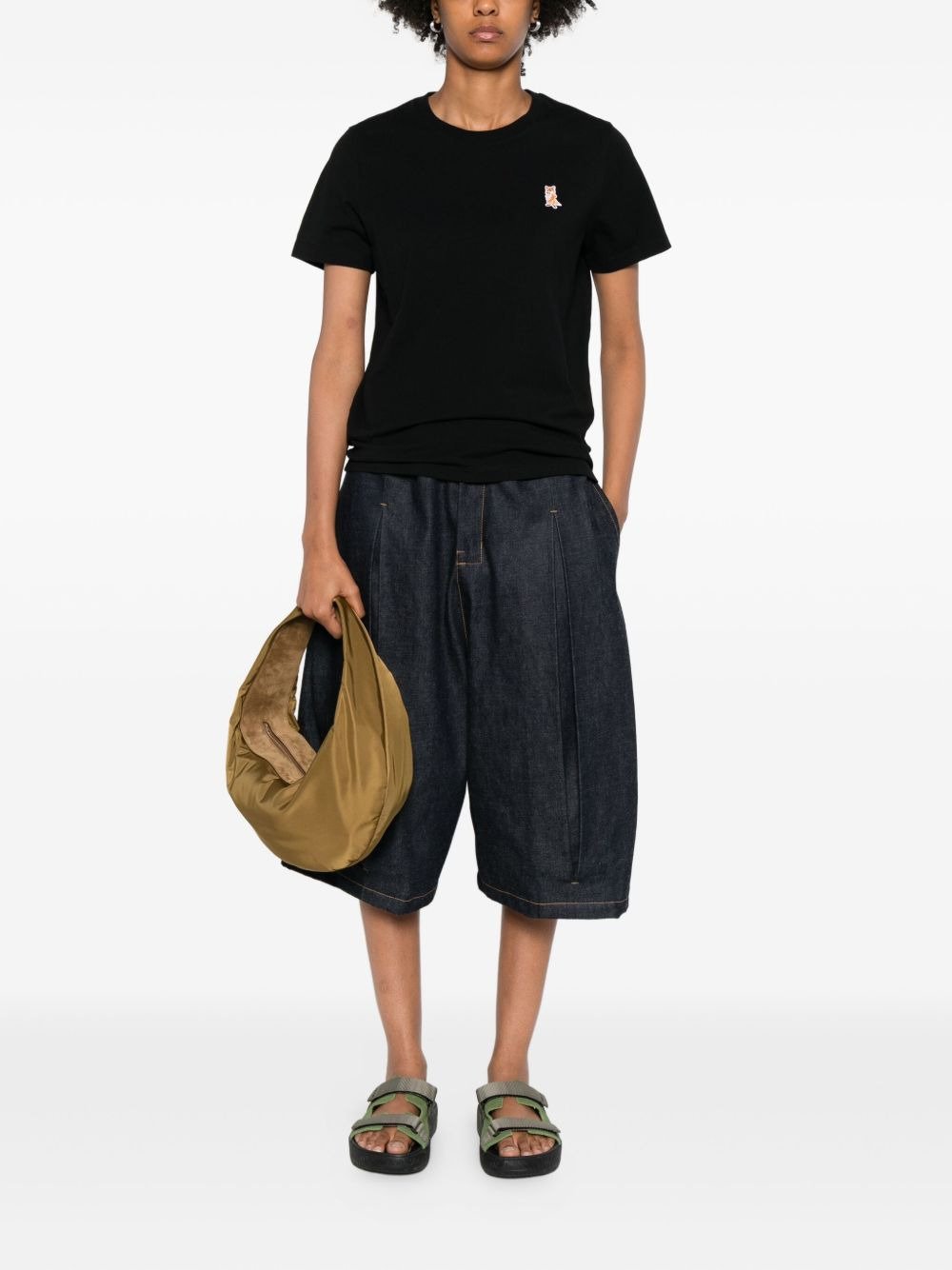 fox-embroidered cotton T-shirt - 2