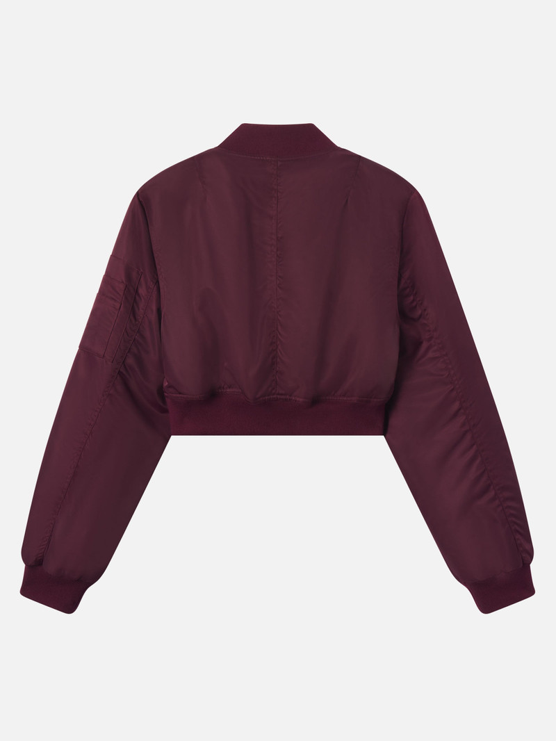 The Cropped Nylon Bomber 3