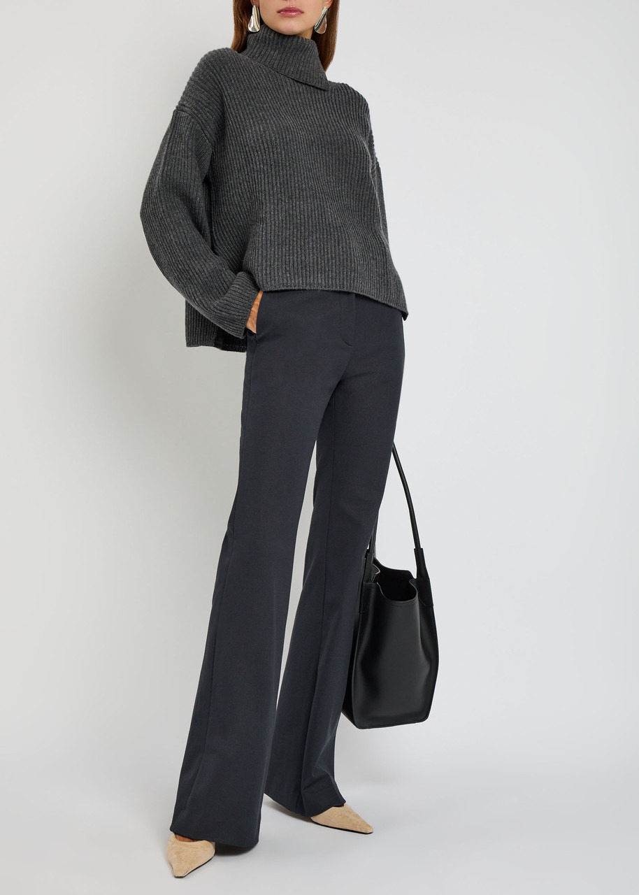 Joseph Tafira Flared-leg Stretch-twill Trousers - 4