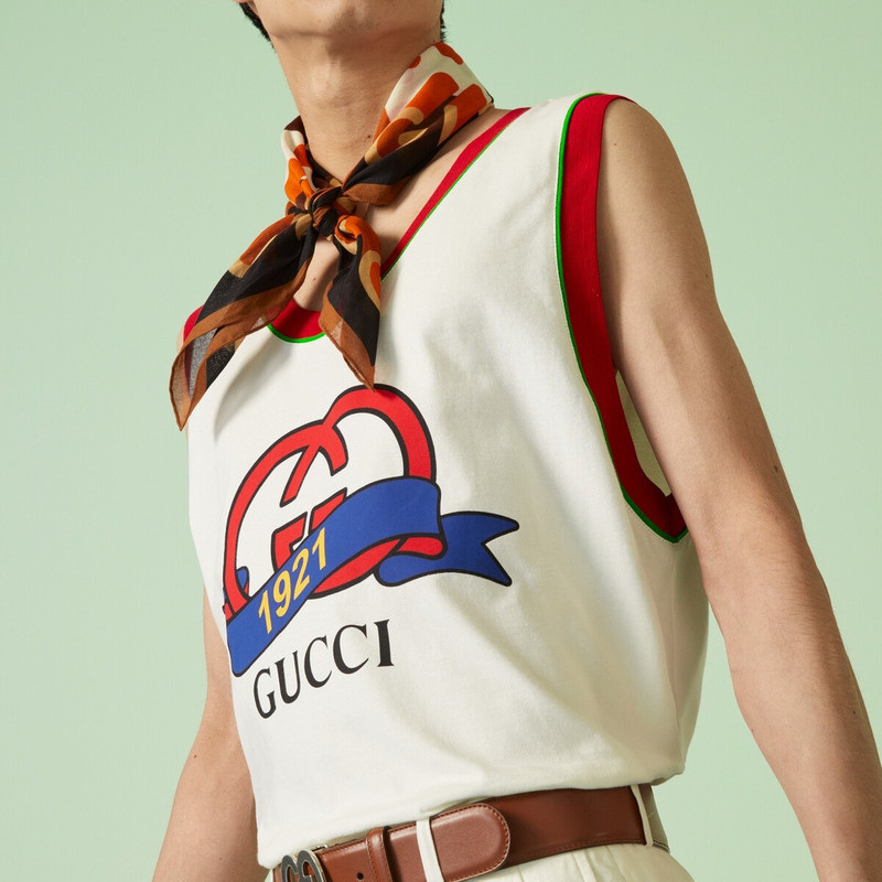 Interlocking G 1921 print cotton top 3