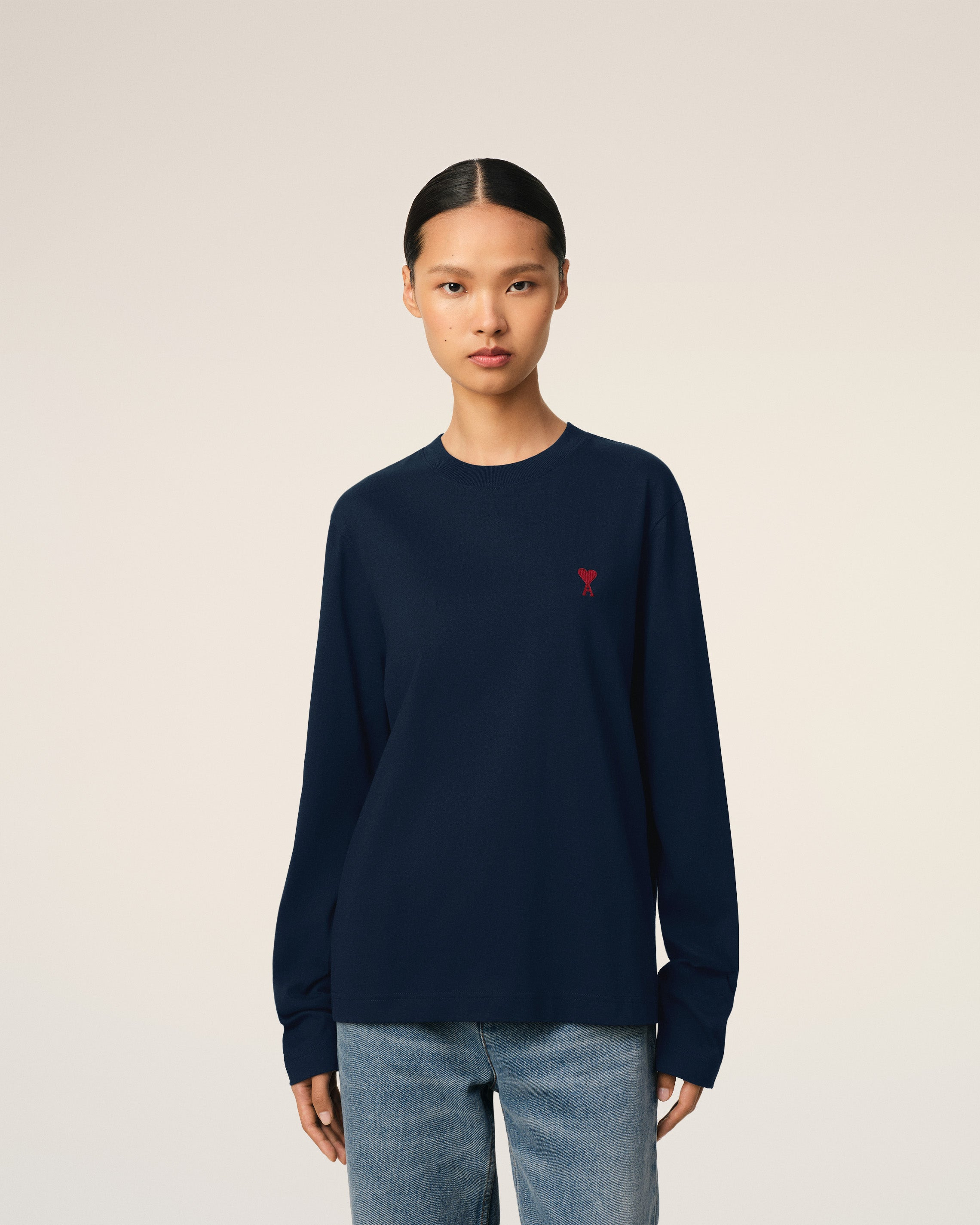 NAVY COTTON AMI DE CŒUR T-SHIRT - 13