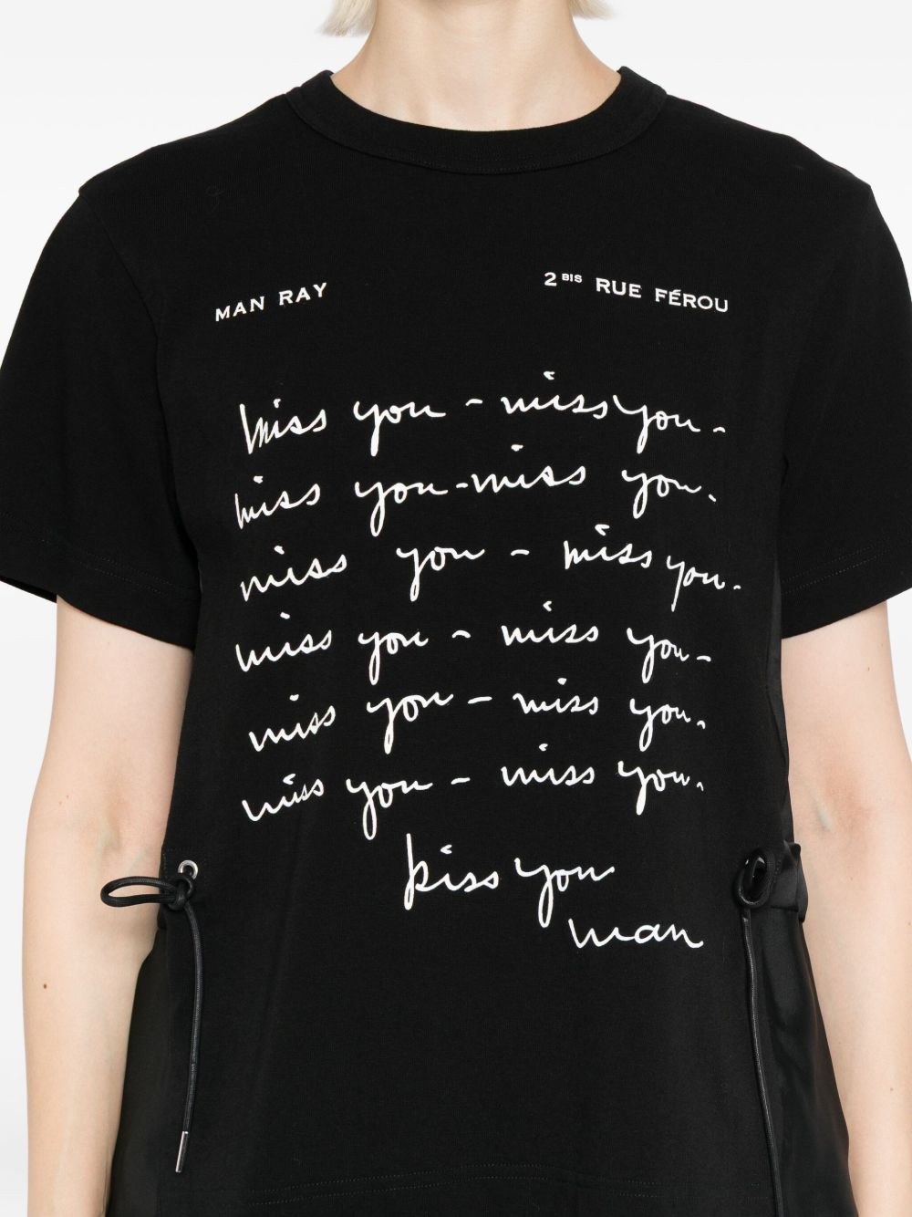 script-printed blouse - 5