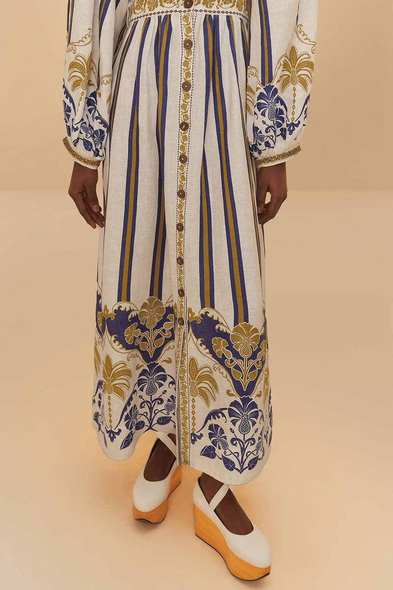 Off-White Pineapple Deco Maxi Dress 4