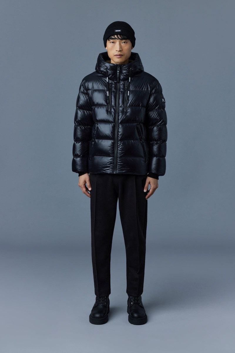 MACKAGE VICTOR lustrous light down jacket with hood for men outlook
