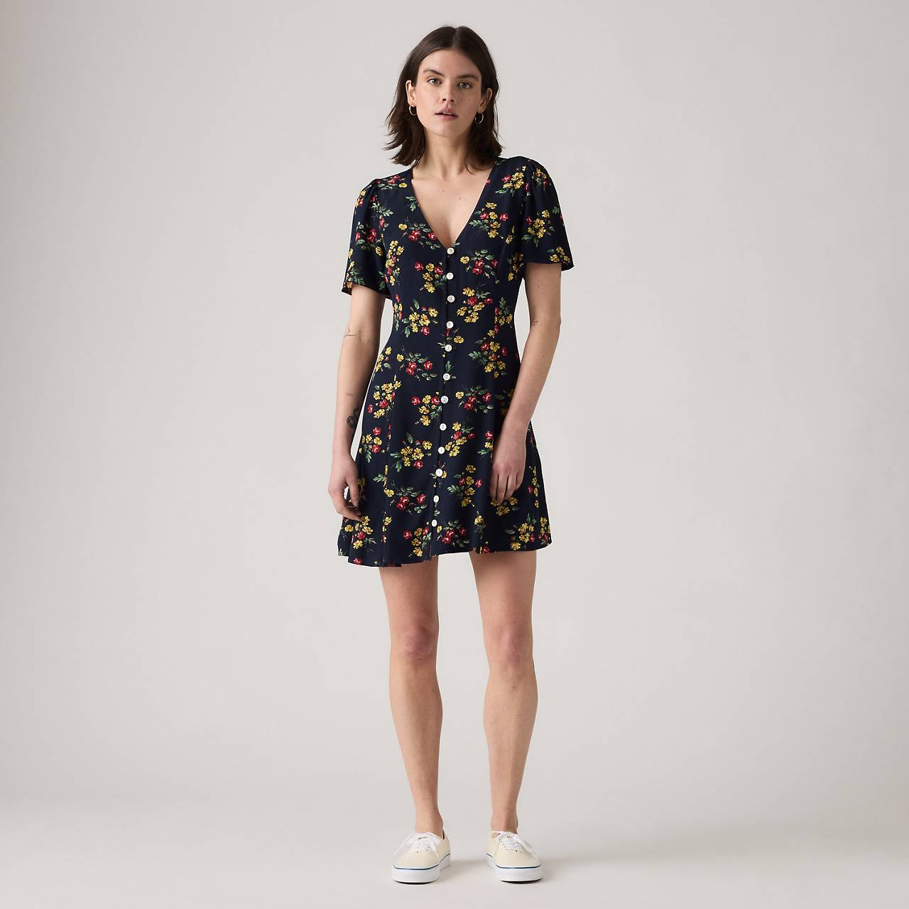 GIANNI SHORT-SLEEVE MINI DRESS - 2