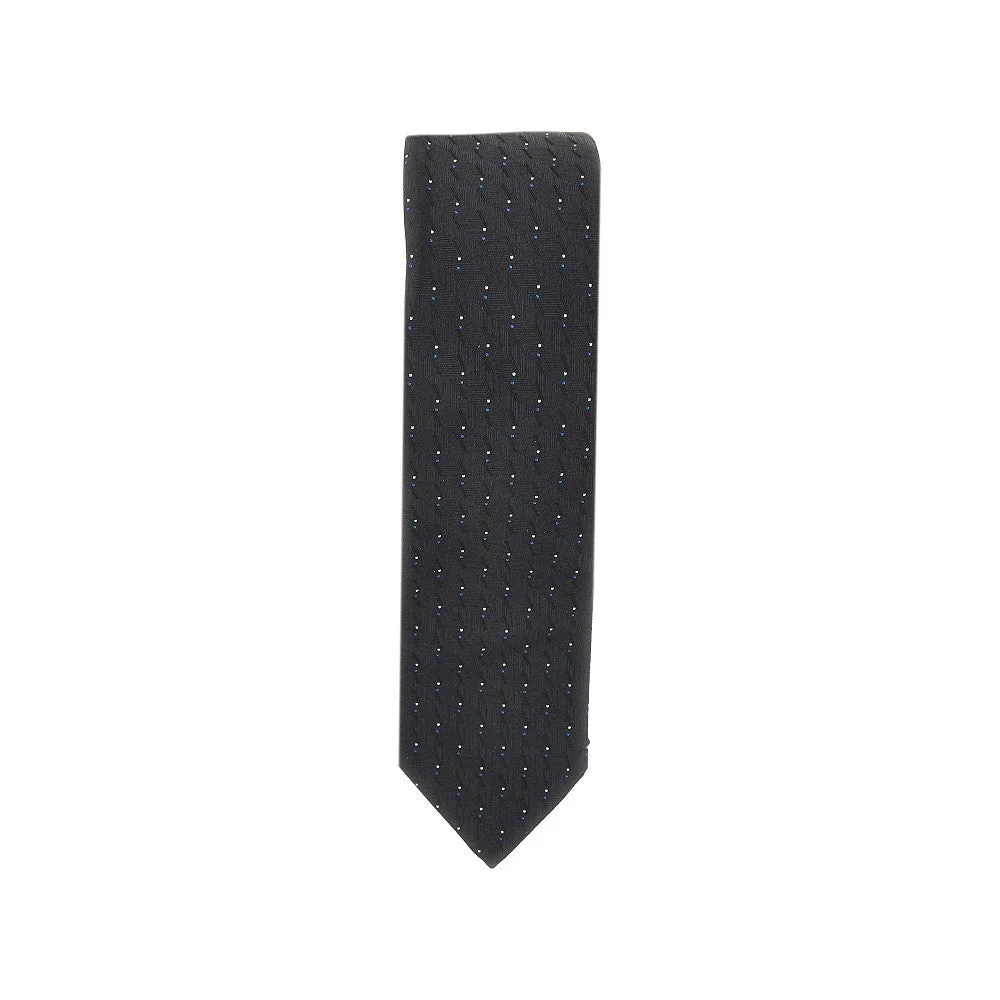 SILK NECKTIE WITH JACQUARD MOTIF - 1