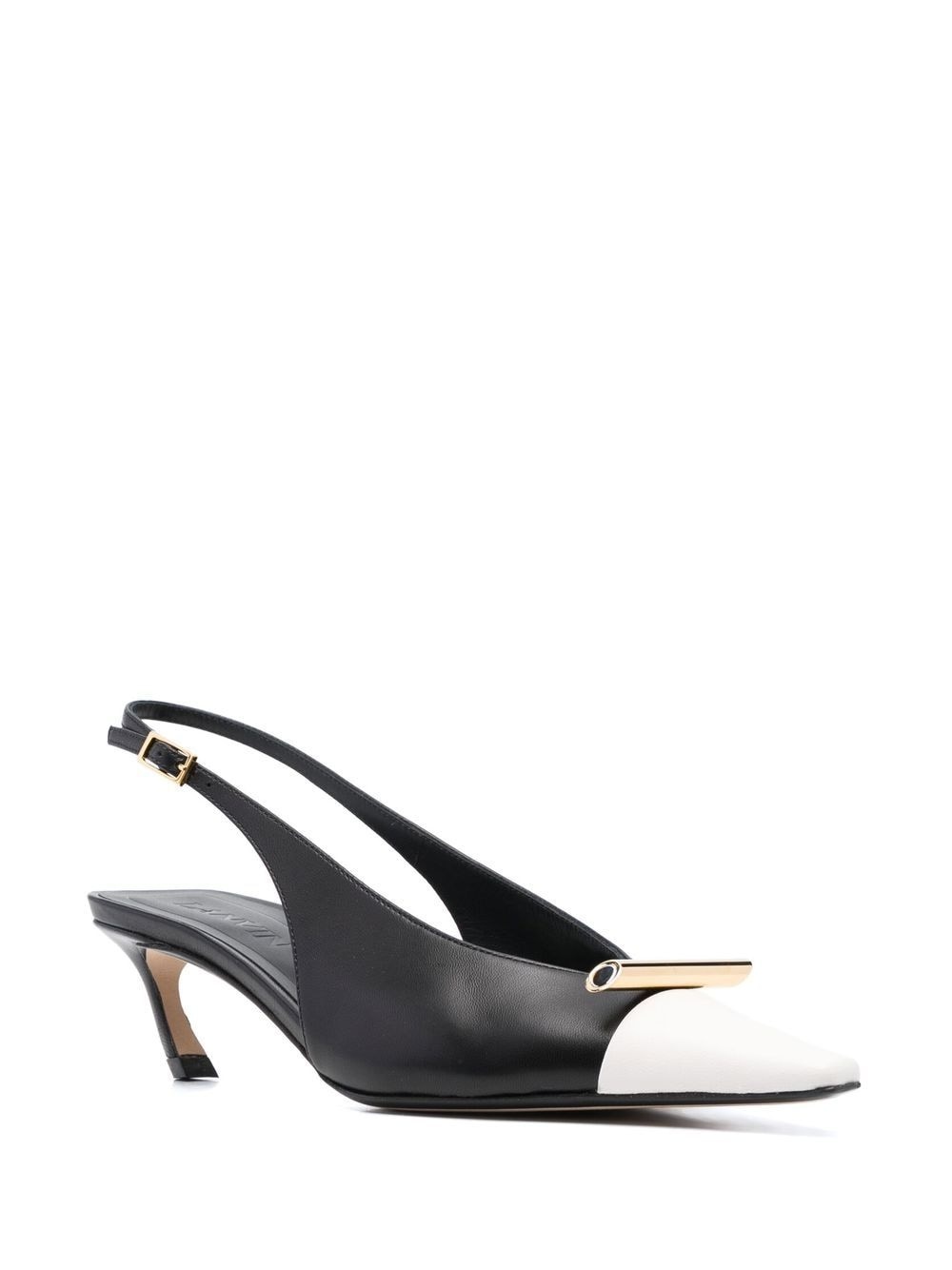 Rita 50mm leather slingback pumps - 2