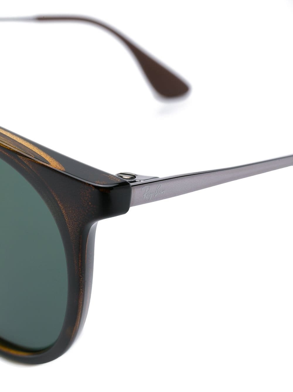 tortoiseshell round frame sunglasses - 3