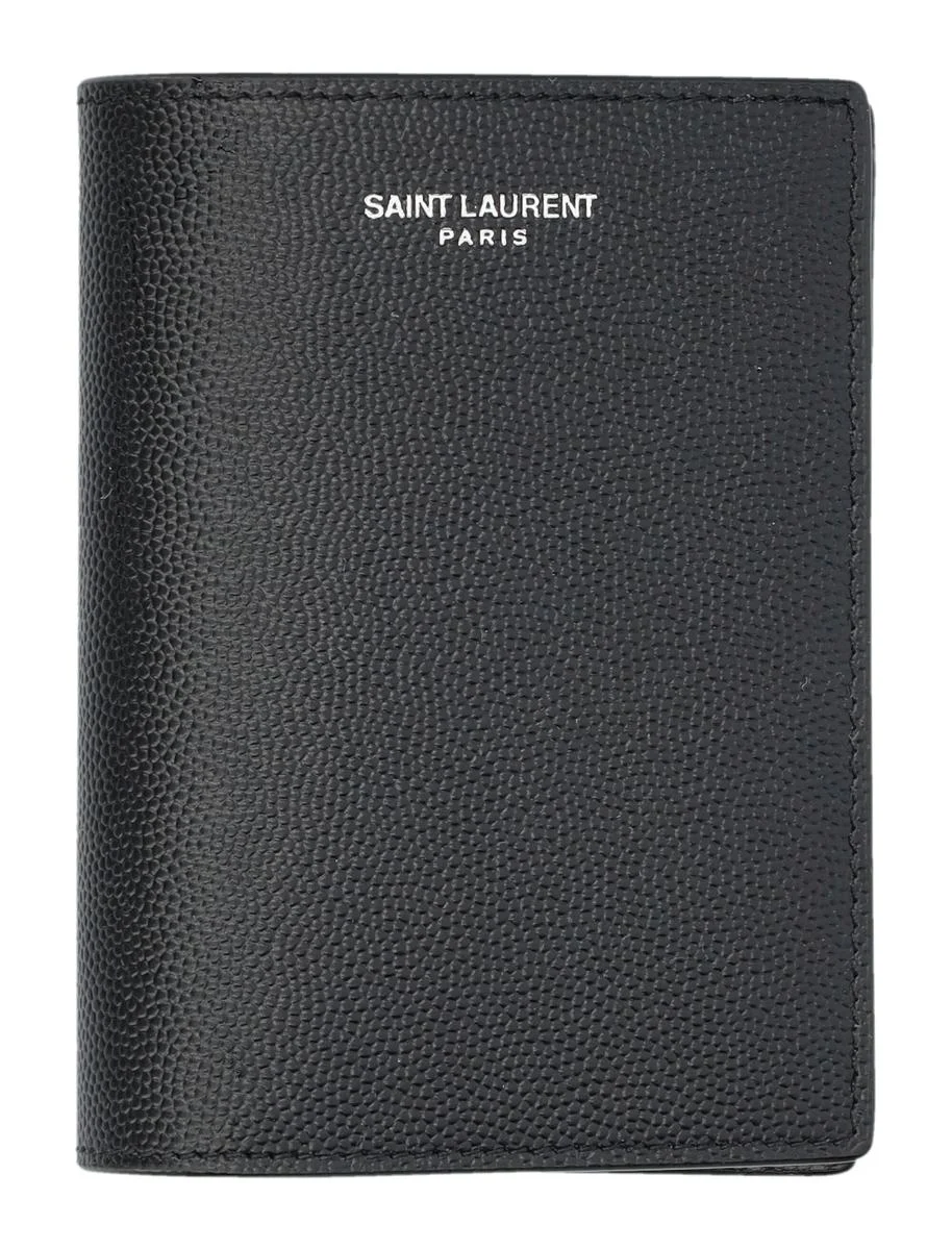 Saint Laurent Logo Card Fold Wallet - 1
