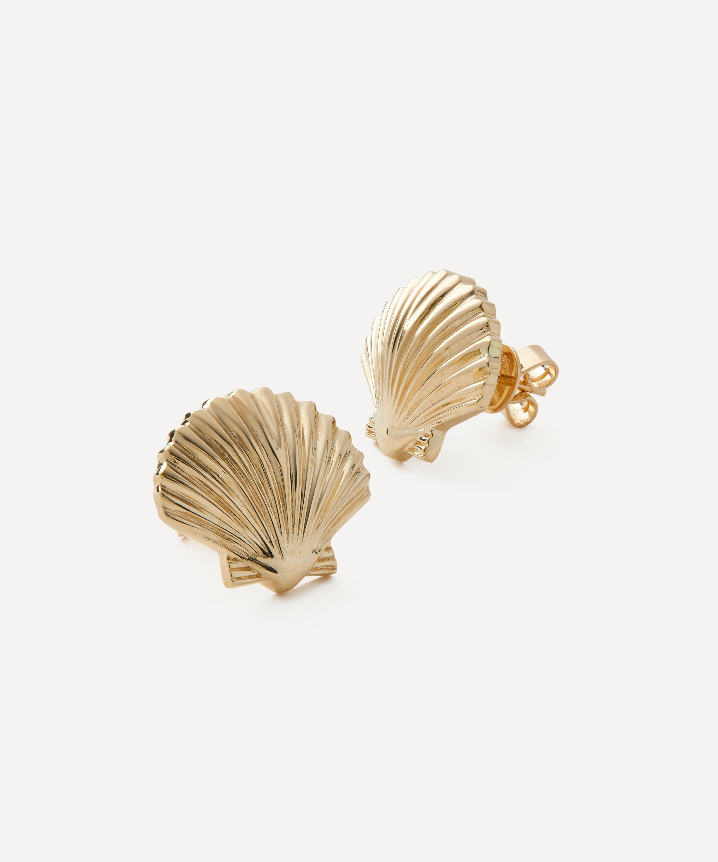14ct Gold Mini Venus Stud Earrings - 3