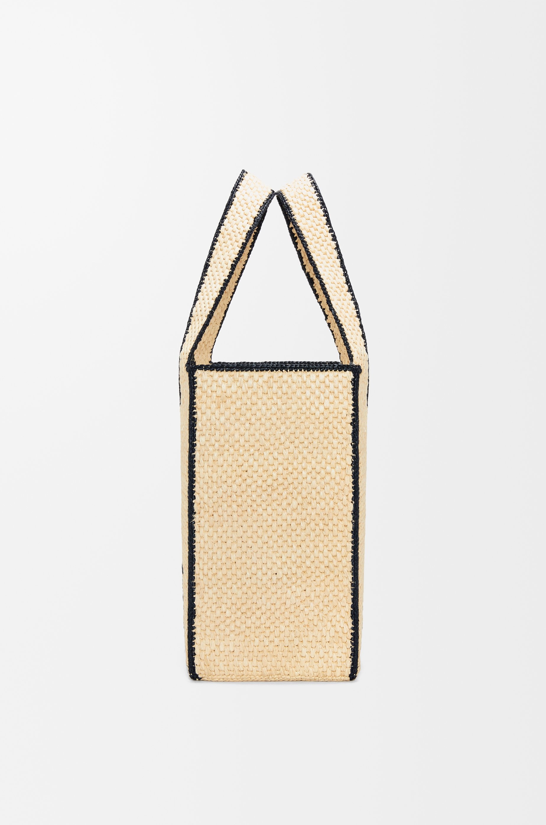 Large LOEWE Font Tote in raffia - 5