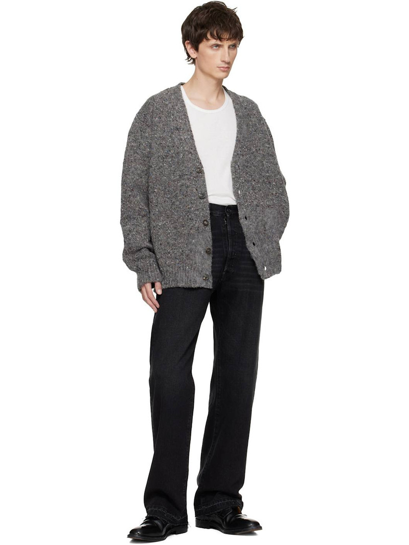 Maison Margiela Gray Speckled Cardigan outlook