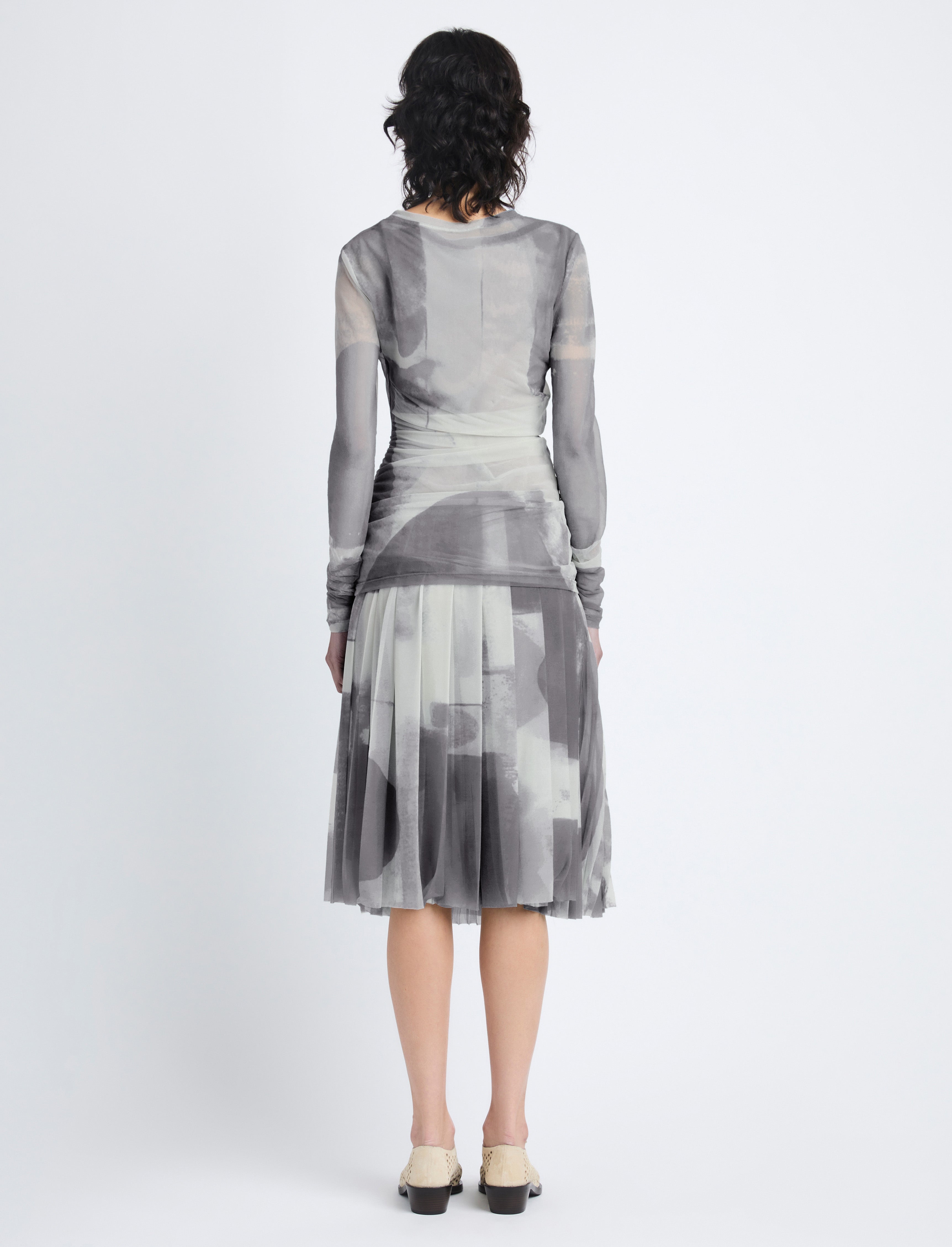 Judy Skirt in Printed Nylon Jersey - 4