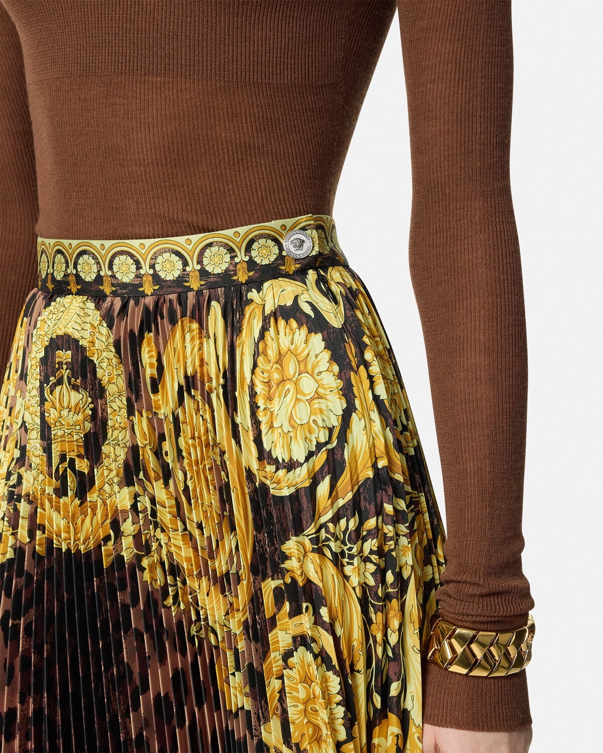 Wild Barocco Pleated Mini Skirt - 3
