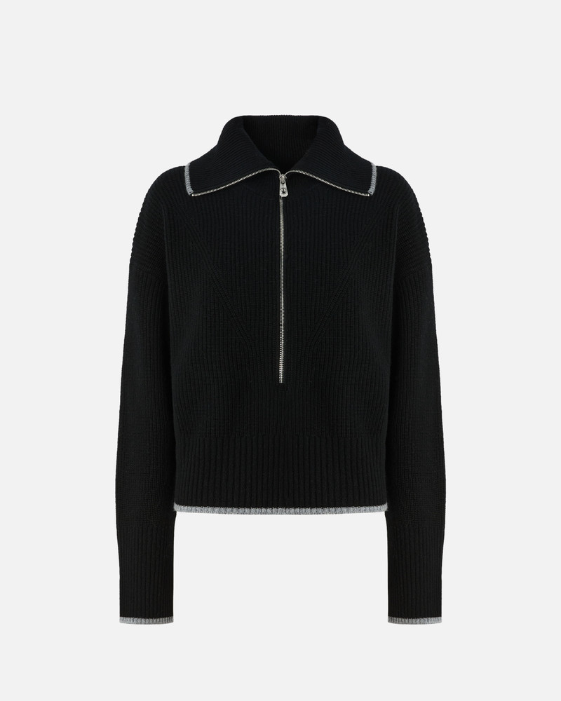 WOOL AND CASHMERE SWEATER WITH ZIP 1