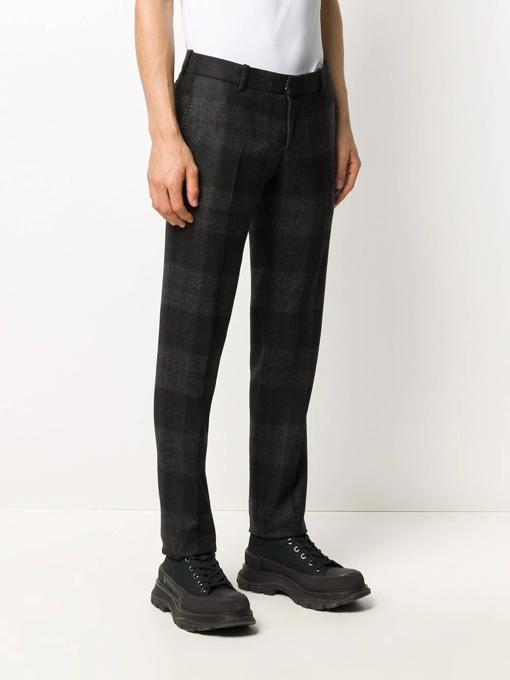 checkered suit trousers - 3