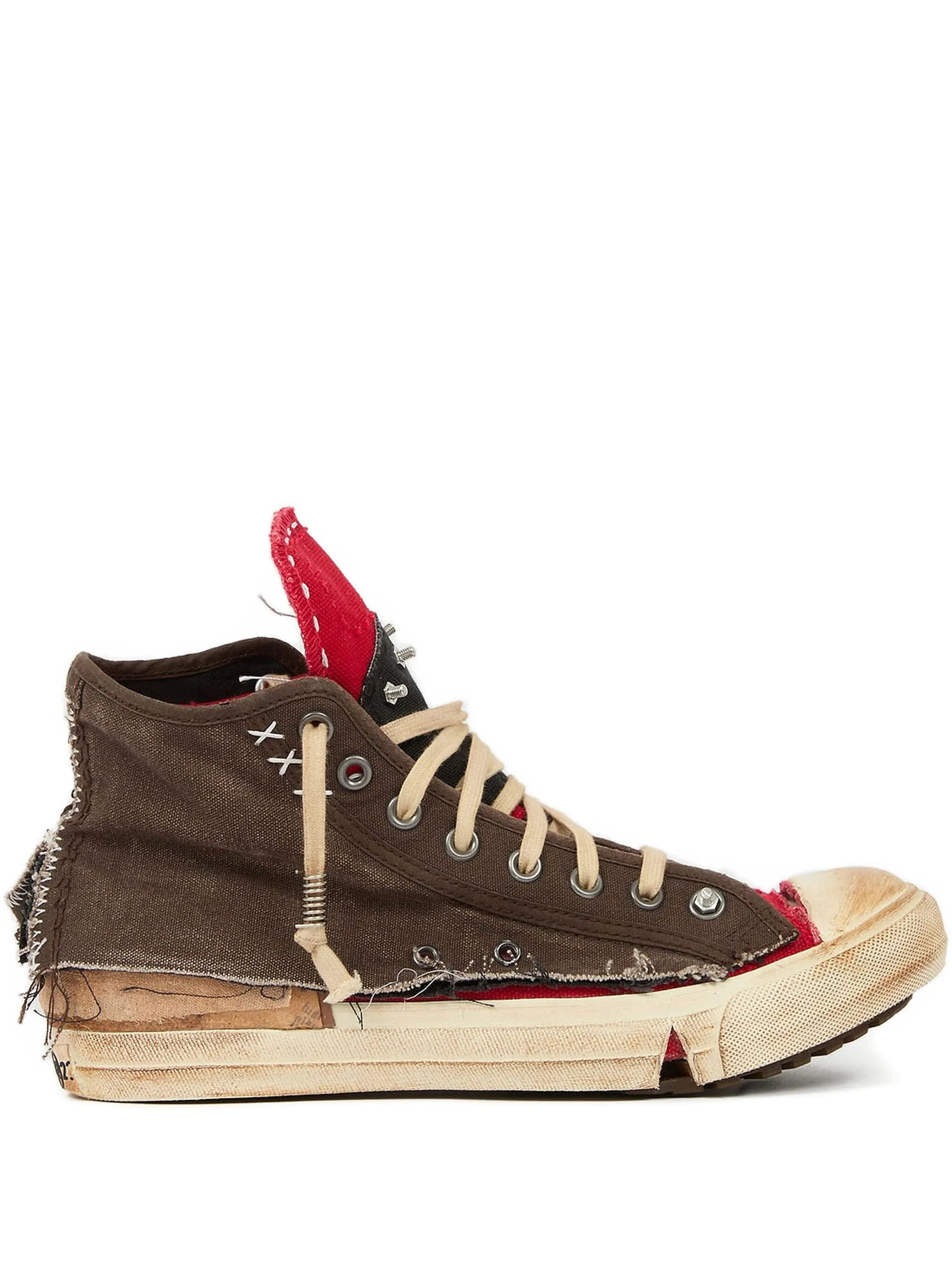 Maison Margiela Frayed-edges High-top Sneakers - 1
