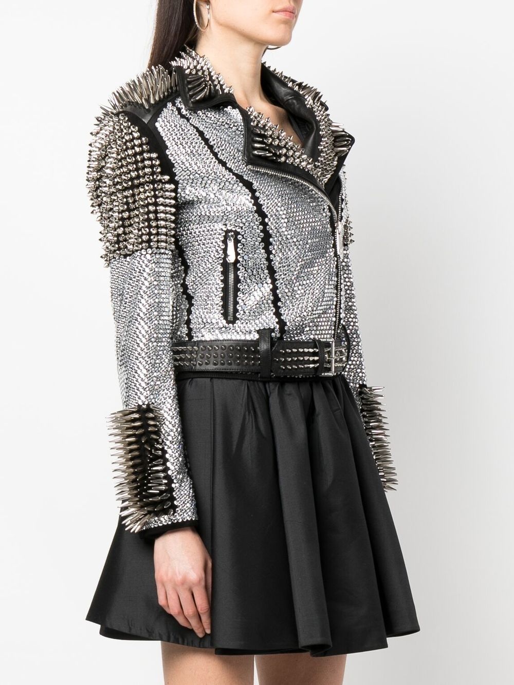 crystal studded jacket - 3