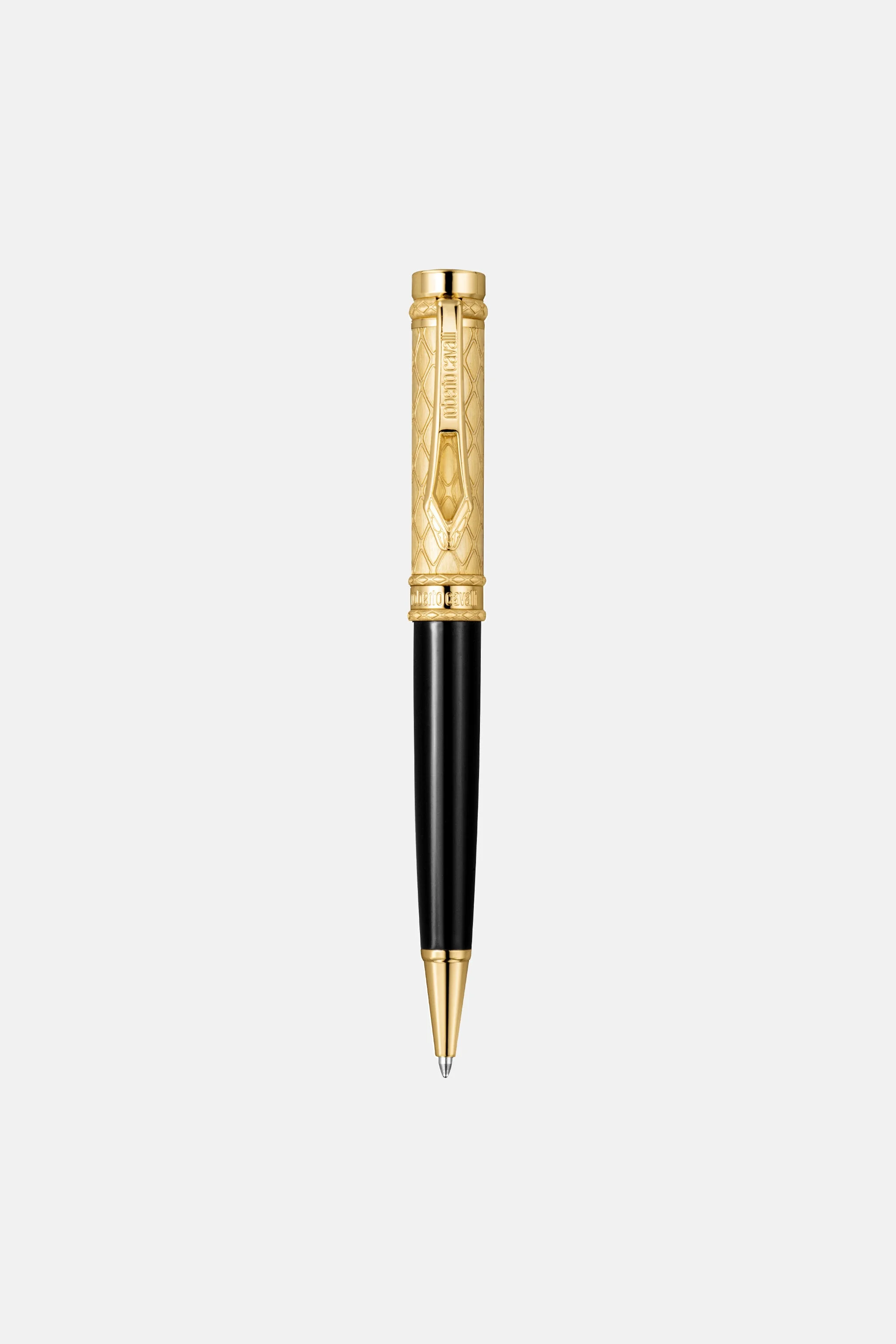 Roberto Cavalli Ballpoint Pen, Gold Color & Black Lacquer - 1